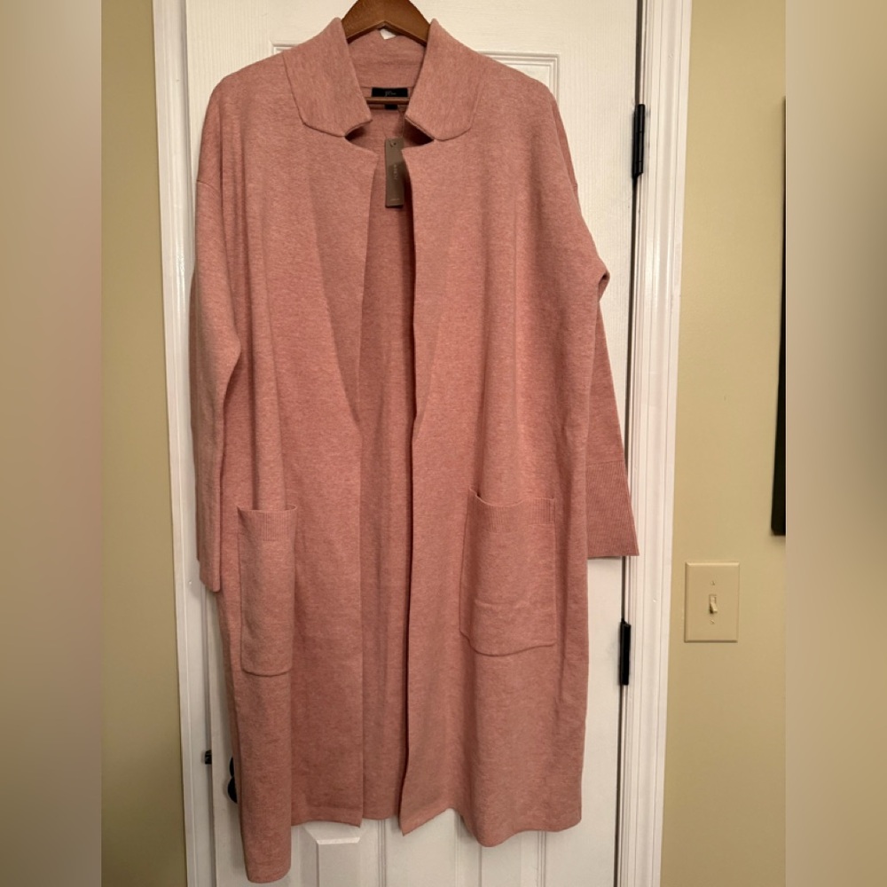New J.Crew Ella sweater medium cardigan long jacket coat Anthropologie $198.00 - Picture 9 of 13